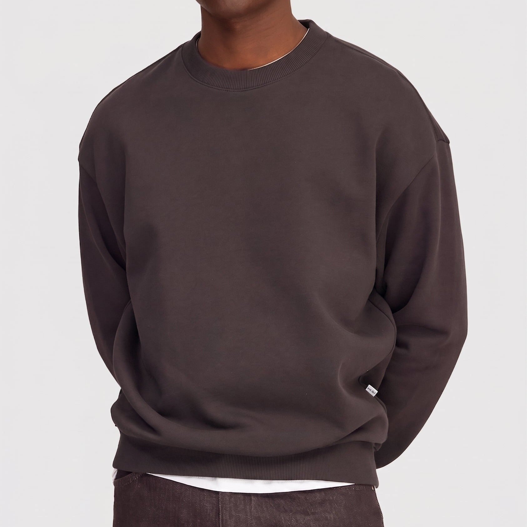 NN07 David Crew 3014 Sweater Dusky Port