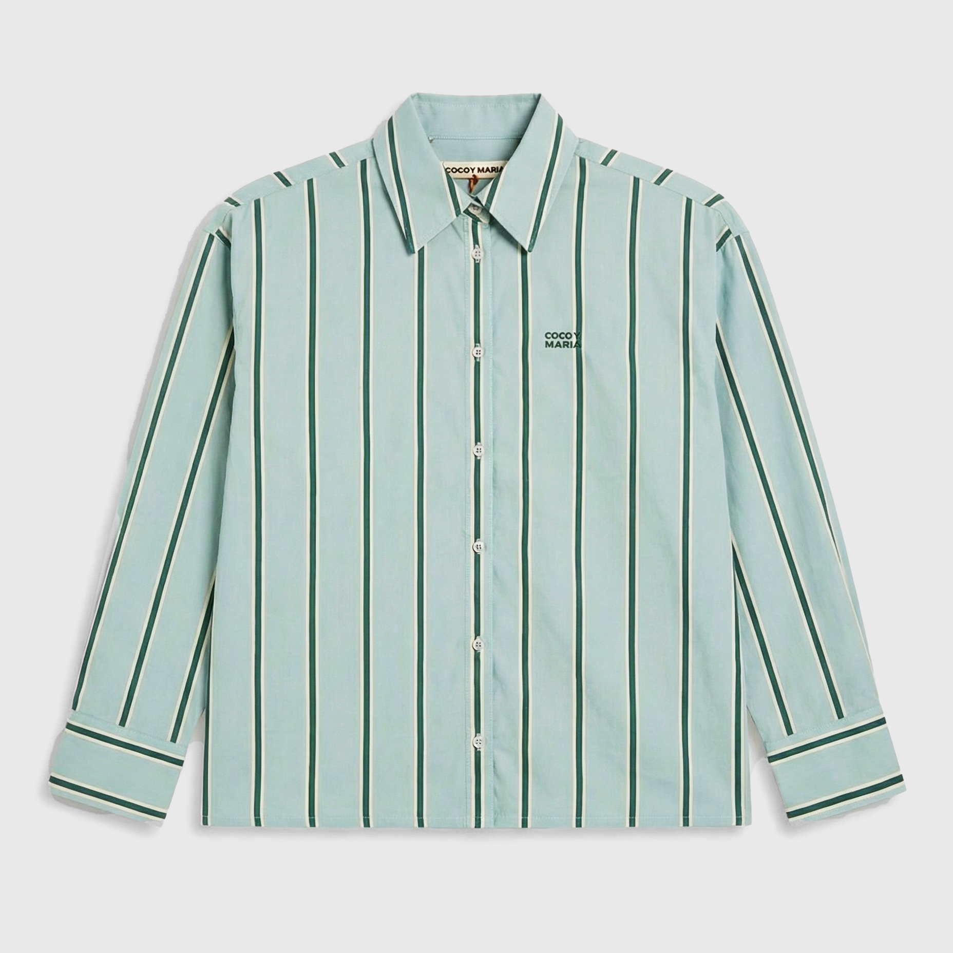 Coco y Maria Rosita Blouse Green Lemon Stripe