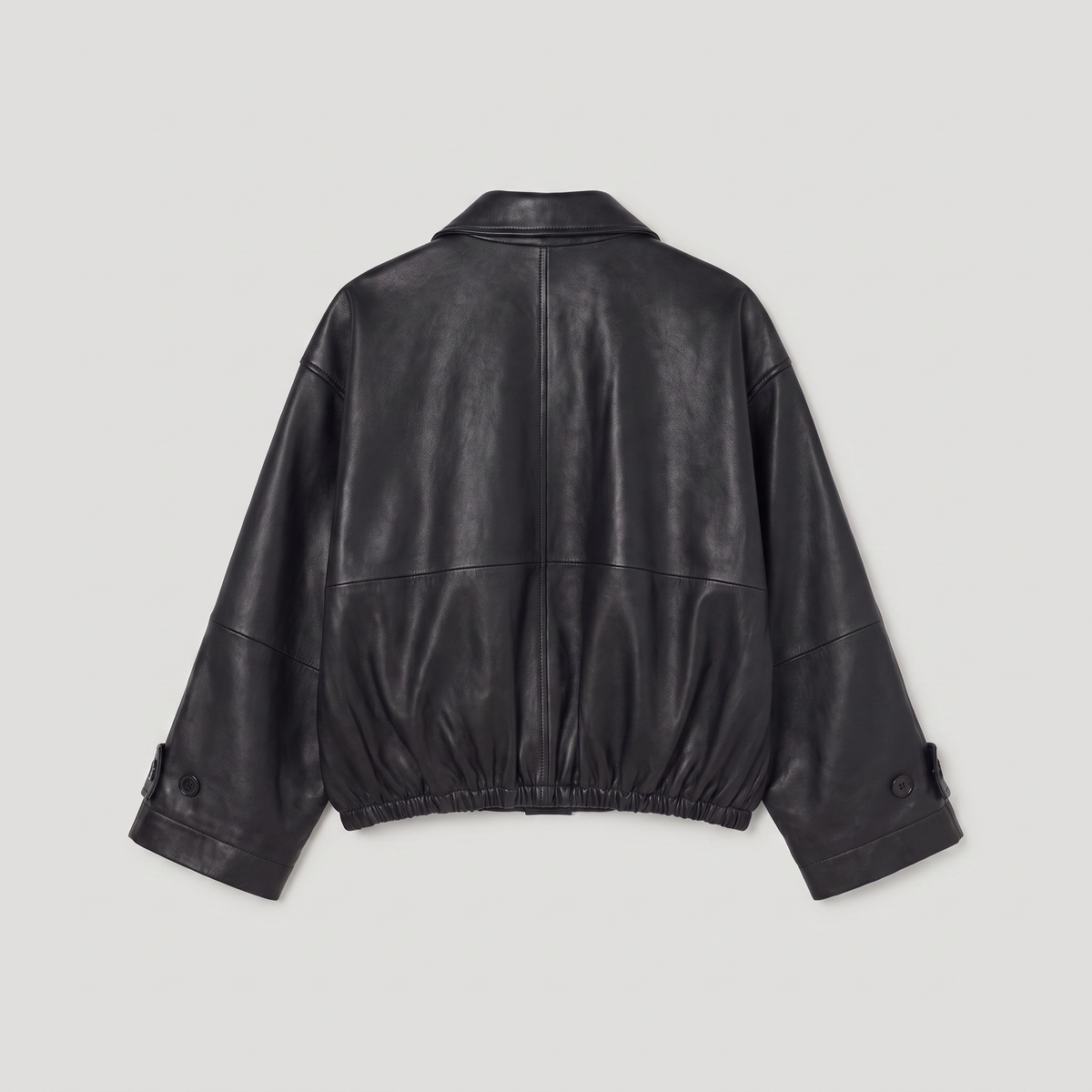Róhe Leather Blouson Jacket Black